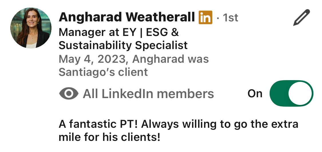 LinkedIn review – Angharad Weatherall