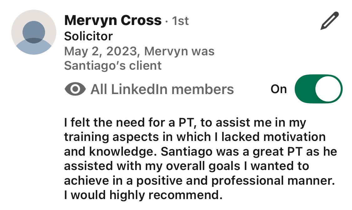 LinkedIn review – Mervyn Cross